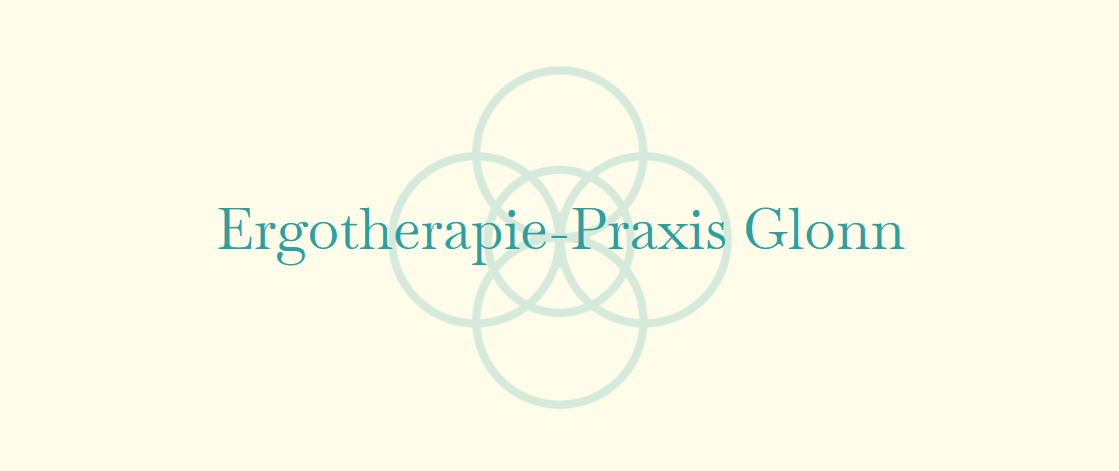Logo der Ergotherapiepraxis Glonn mit fünf ineinandergreifenden Kreisen
